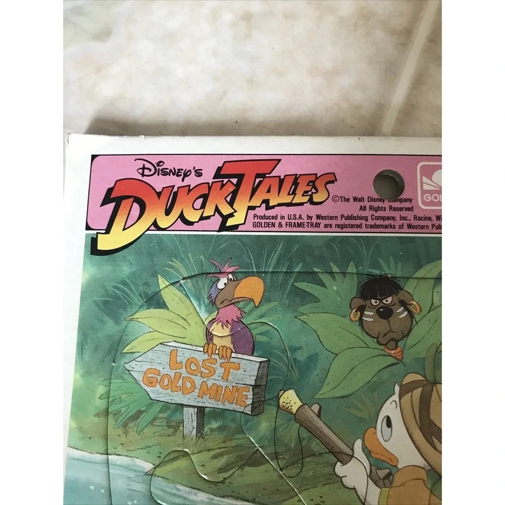 Disney Duck Tales Frame-Tray Puzzle Cardboard Golden Vintage‎ 4670B 1990